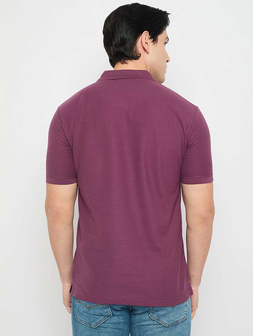 men solid short sleeve slim fit polo t-shirt - 22264616 -  Standard Image - 3