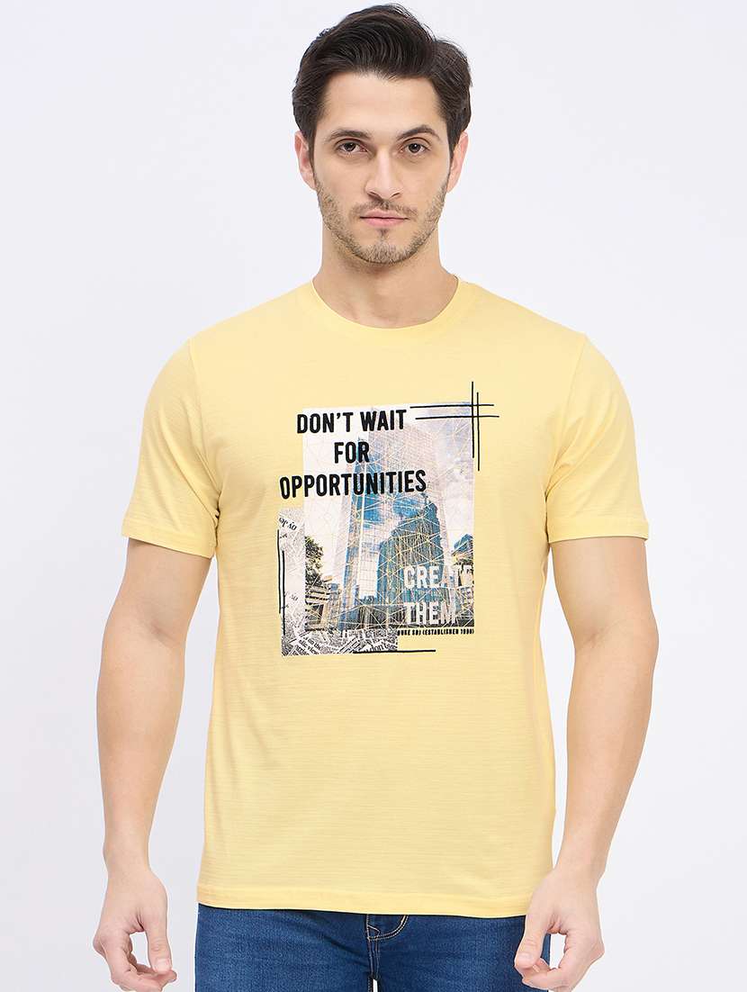men printed short sleeve t-shirt