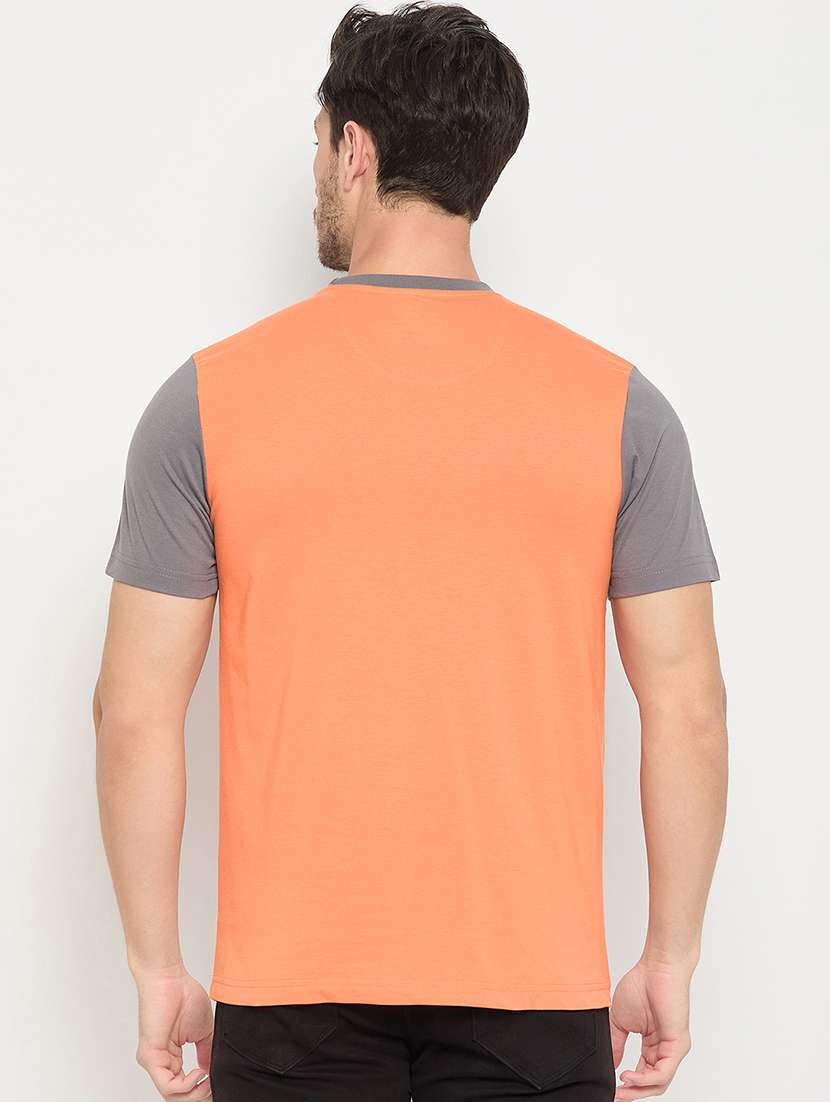 men color blocked short sleeve t-shirt - 22264621 -  Standard Image - 3