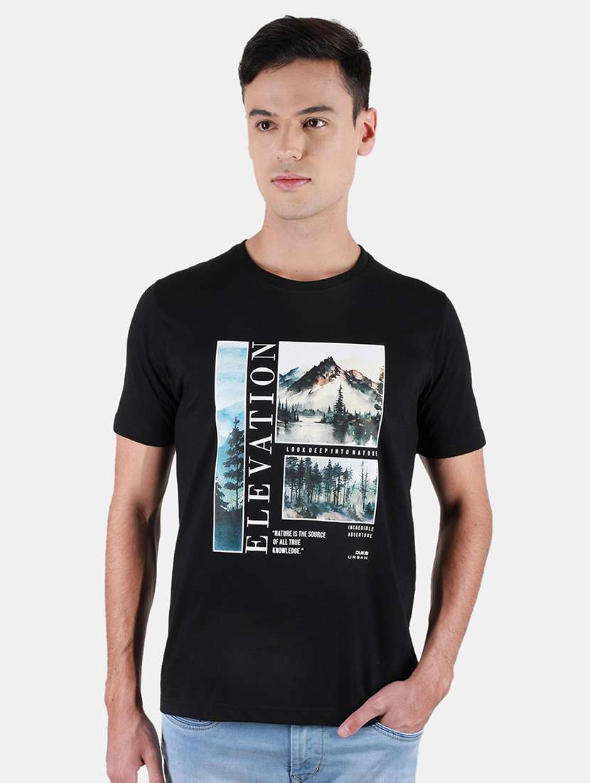 men printed short sleeve t-shirt