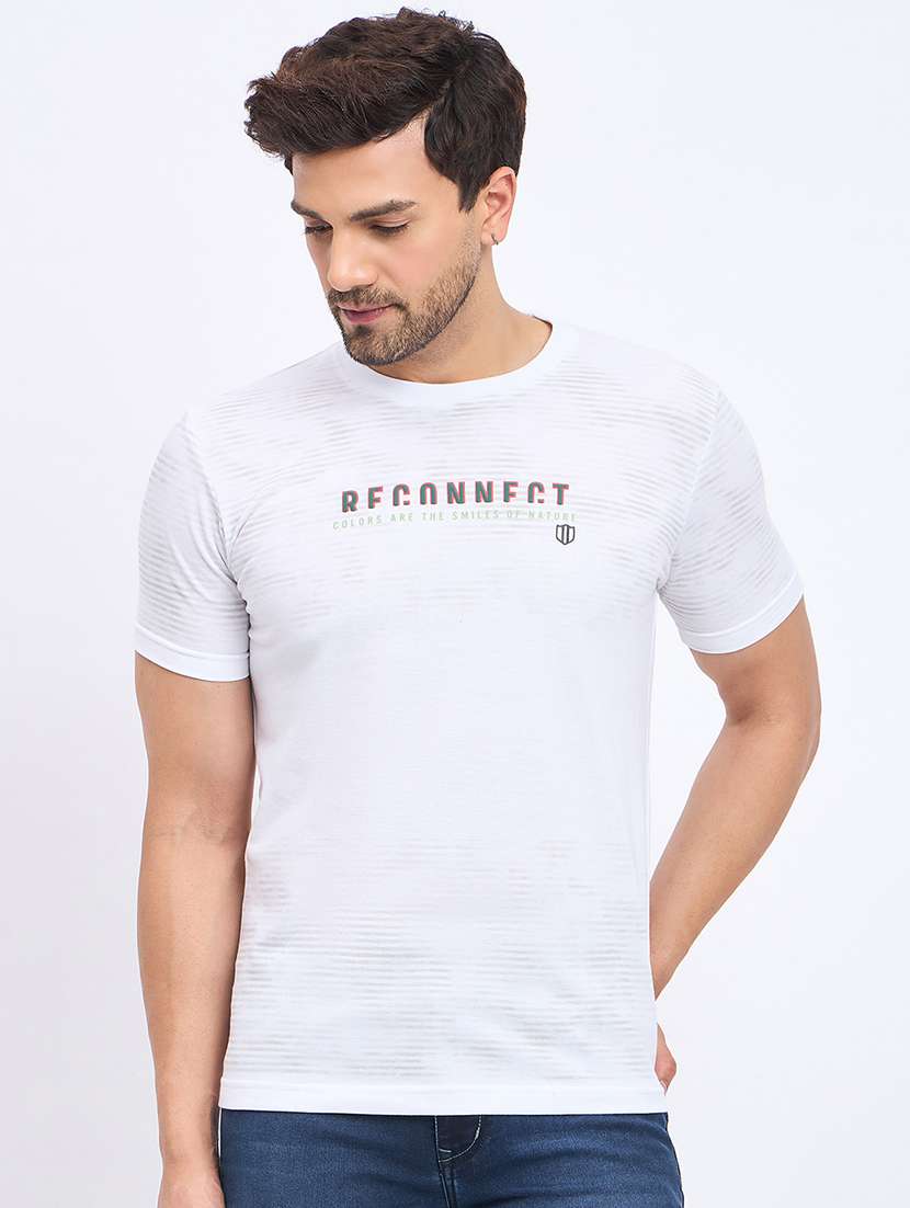men printed short sleeve t-shirt