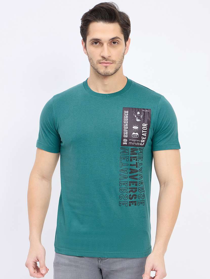 men printed short sleeve t-shirt