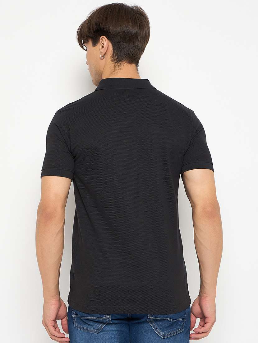 men solid short sleeve regular fit polo t-shirt - 22264633 -  Standard Image - 3