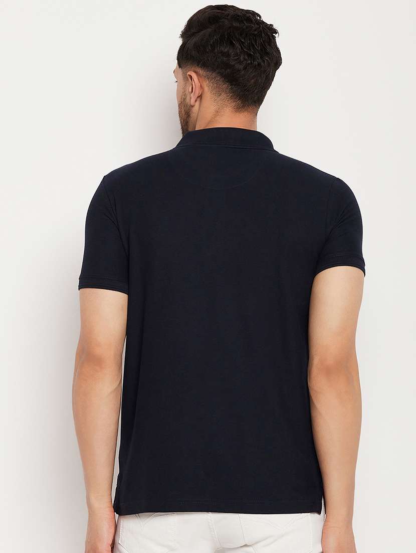 men solid short sleeve regular fit polo t-shirt - 22264647 -  Standard Image - 3