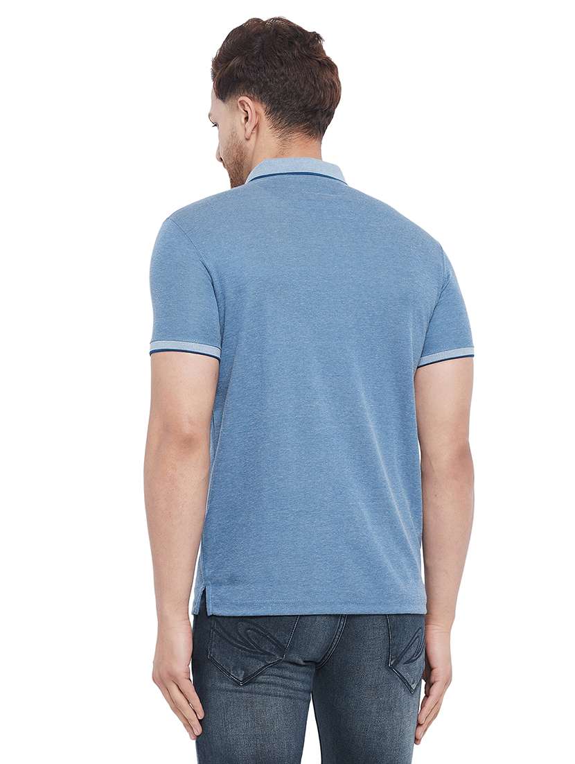 men solid short sleeve slim fit polo t-shirt - 22264657 -  Standard Image - 3
