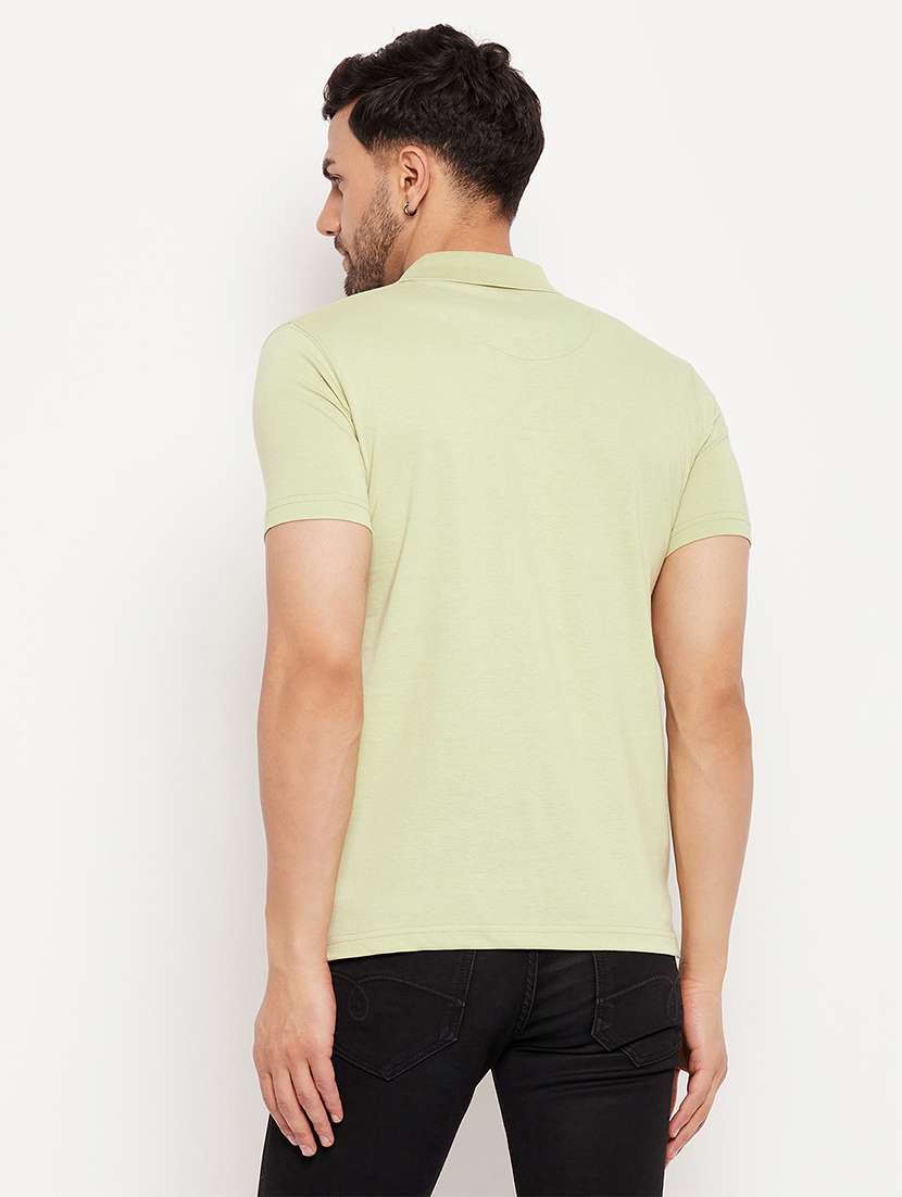 men solid short sleeve slim fit polo t-shirt - 22264663 -  Standard Image - 3