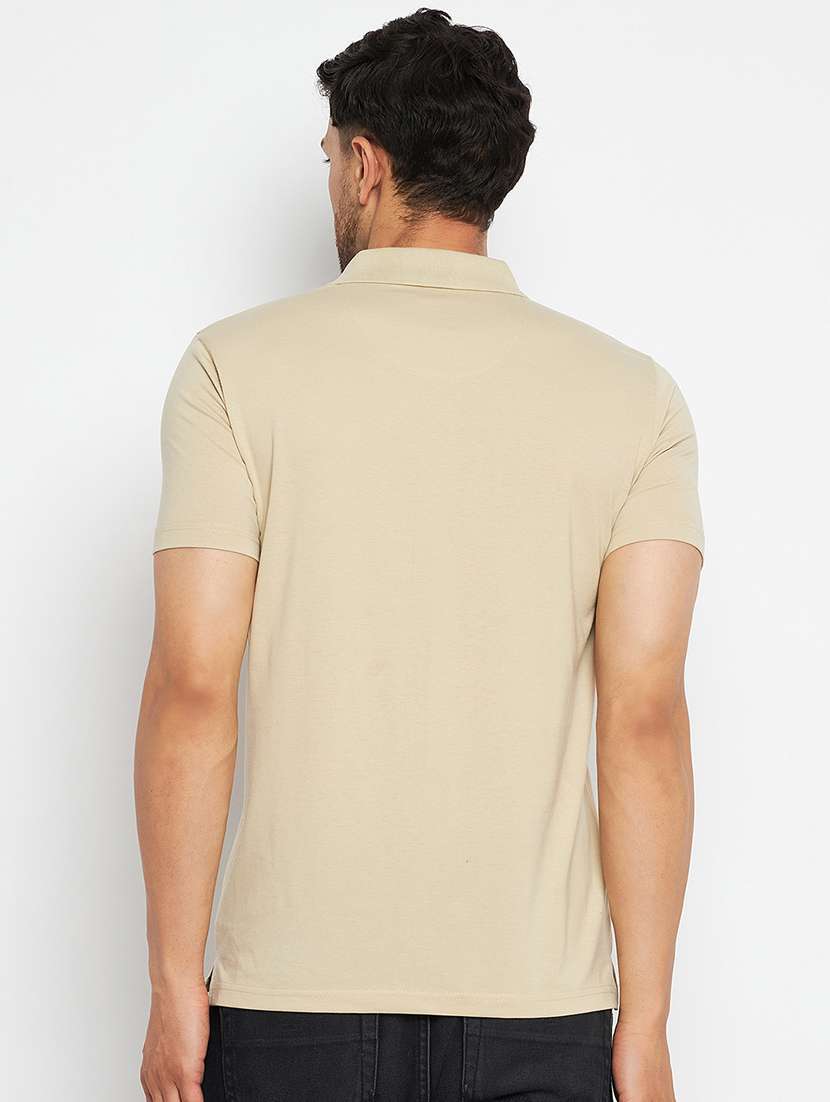men solid short sleeve slim fit polo t-shirt - 22264670 -  Standard Image - 3