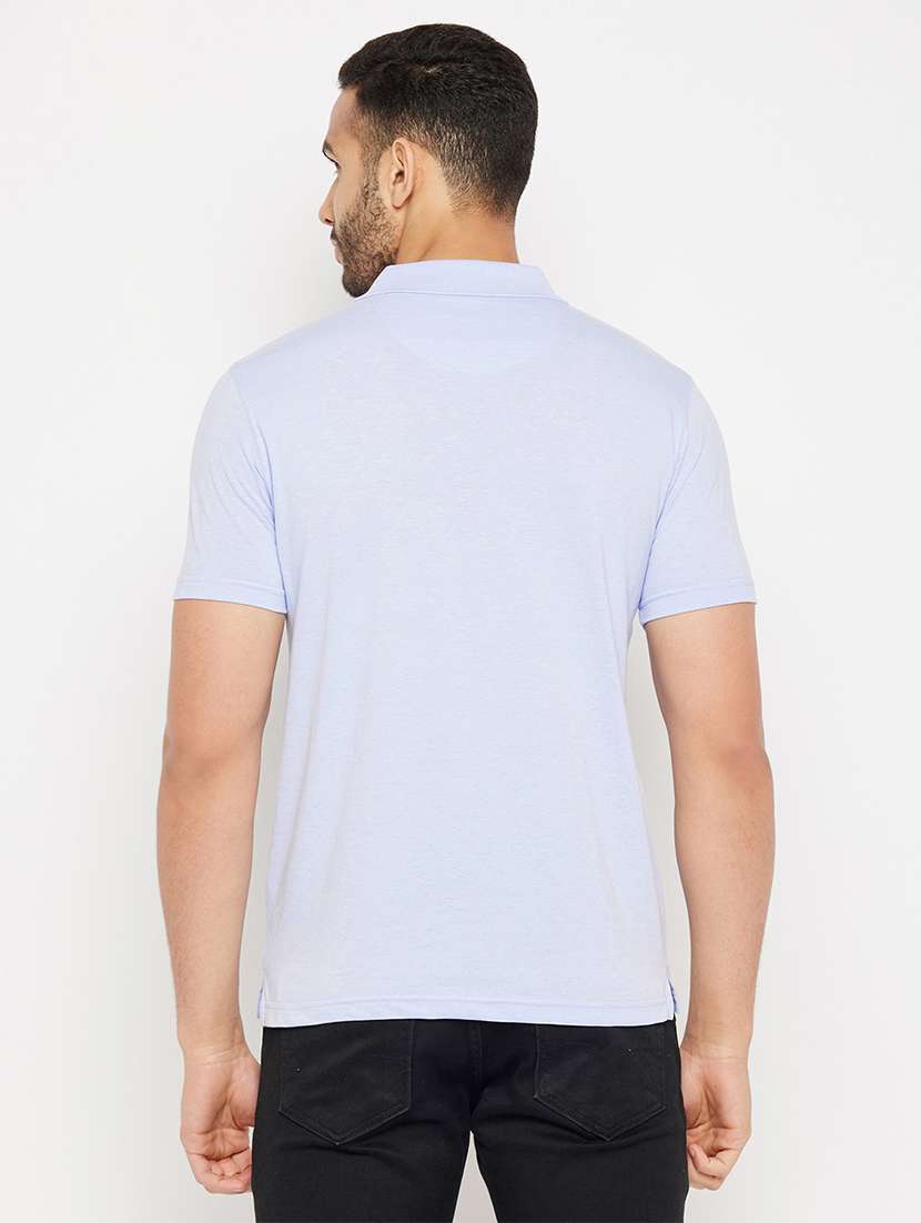 men solid short sleeve slim fit polo t-shirt - 22264671 -  Standard Image - 3