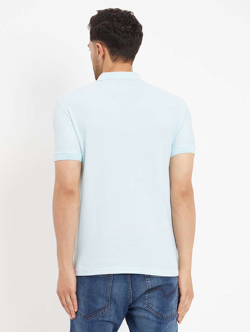 men solid short sleeve slim fit polo t-shirt - 22264673 -  Standard Image - 3