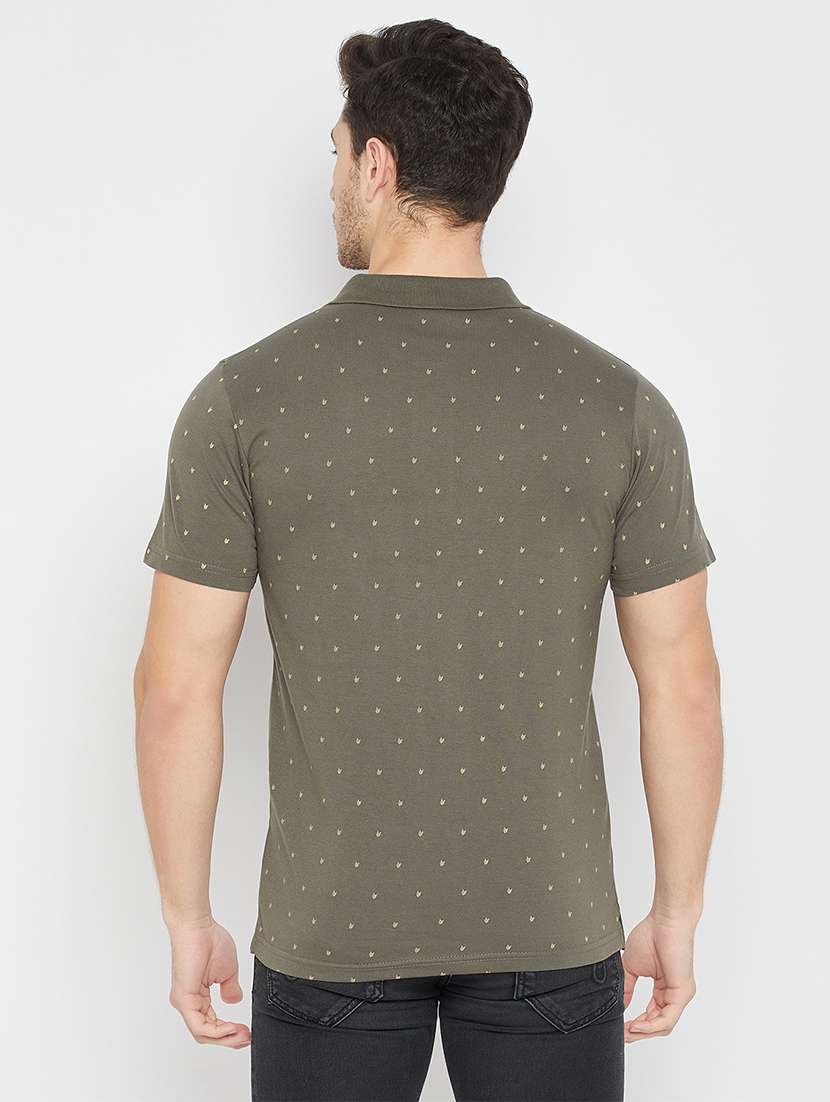 Men Printed Short Sleeve Polo T-shirt - 22264680 -  Standard Image - 3