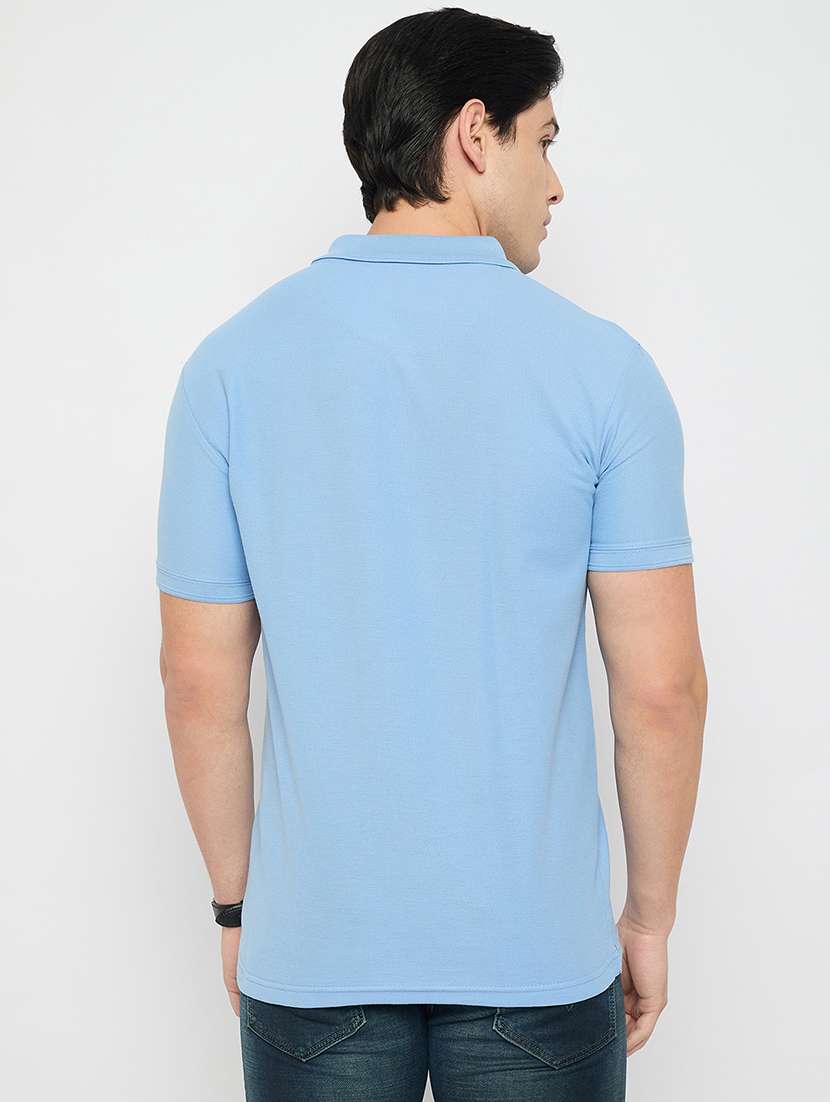 Men Solid Short Sleeve Polo T-shirt - 22264687 -  Standard Image - 3