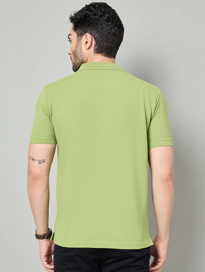 men solid short sleeve polo t-shirt - 22264690 -  Standard Image - 3