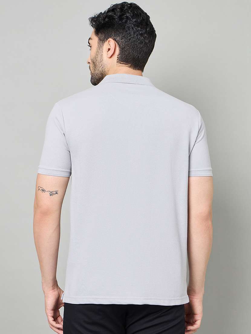 men solid short sleeve polo t-shirt - 22264693 -  Standard Image - 3