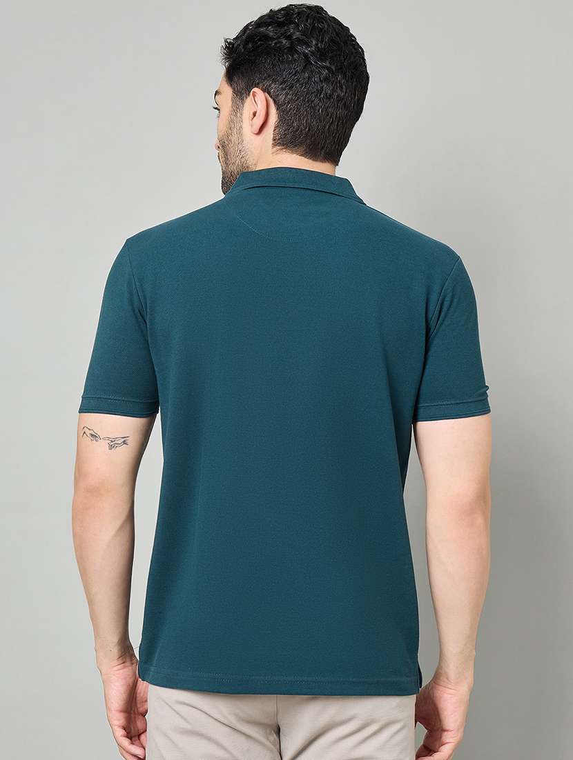 men solid short sleeve polo t-shirt - 22264695 -  Standard Image - 3