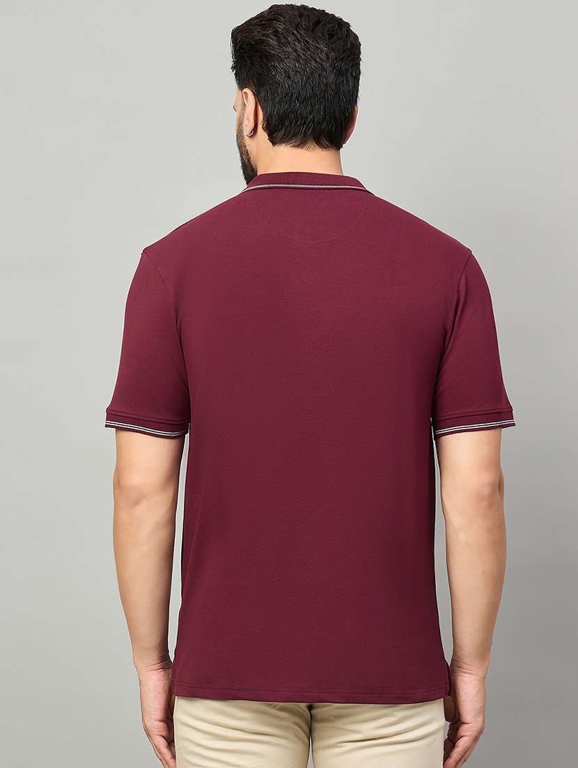 men solid short sleeve polo t-shirt - 22264700 -  Standard Image - 3