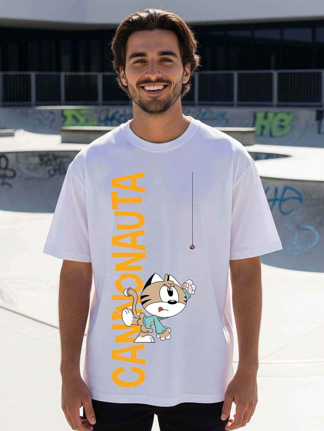 men printed short sleeve oversized t-shirt