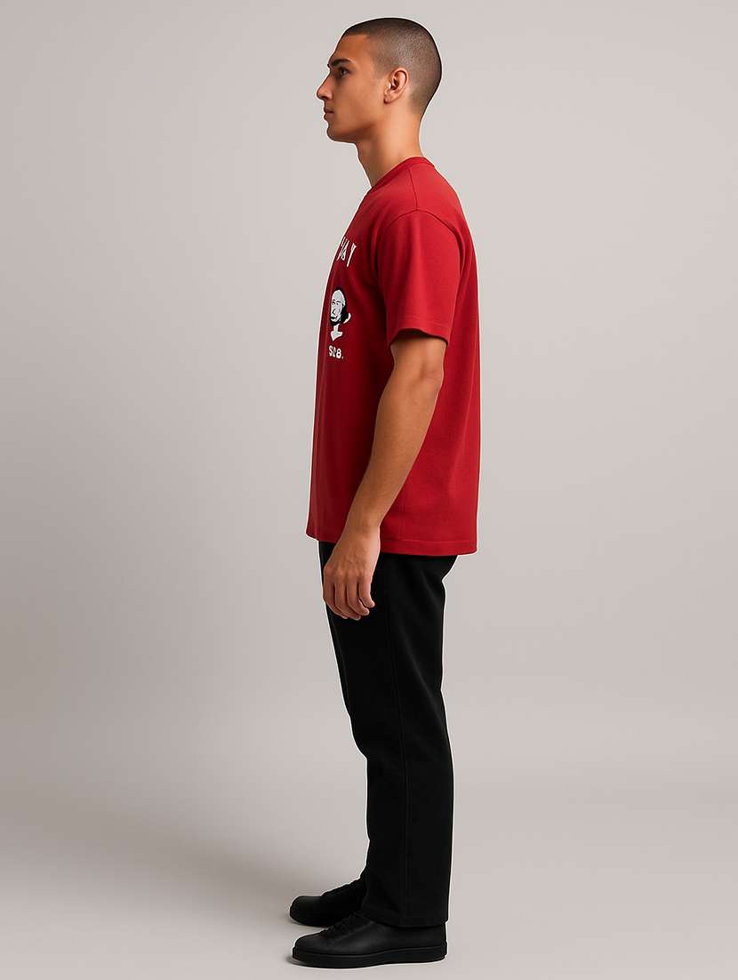 men printed short sleeve oversized t-shirt - 22264722 -  Standard Image - 3