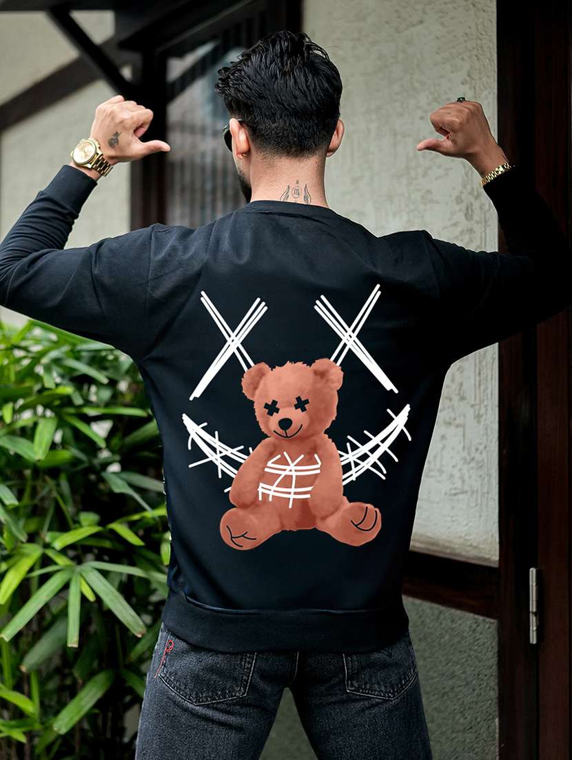 men printed long sleeve regular fit sweatshirt - 22264731 -  Standard Image - 3