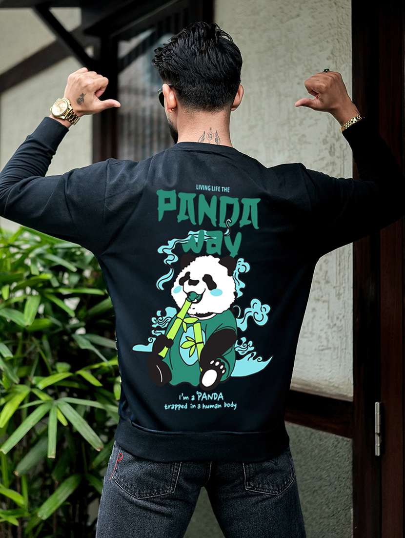 men printed long sleeve regular fit sweatshirt - 22264743 -  Standard Image - 3