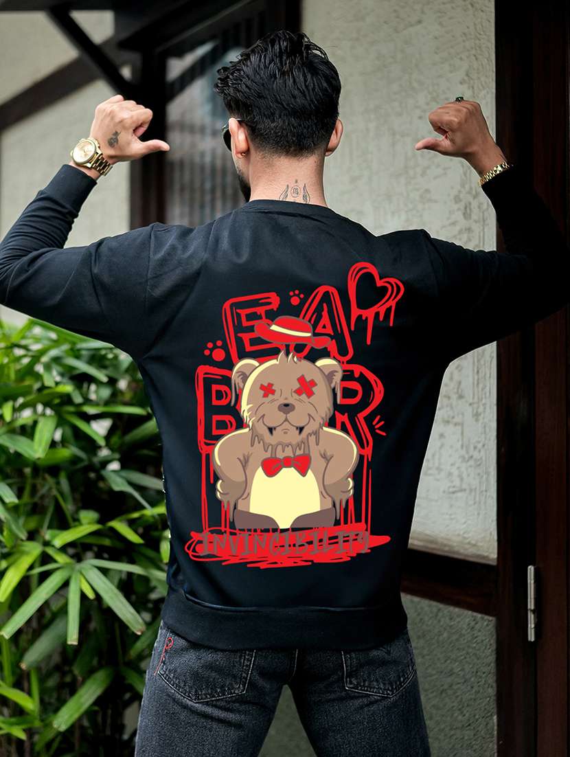 men printed long sleeve regular fit sweatshirt - 22264747 -  Standard Image - 3