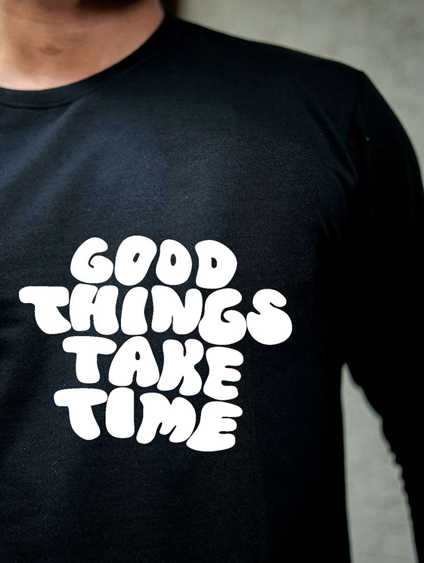 men typographic long sleeve regular fit sweatshirt - 22264752 -  Standard Image - 5