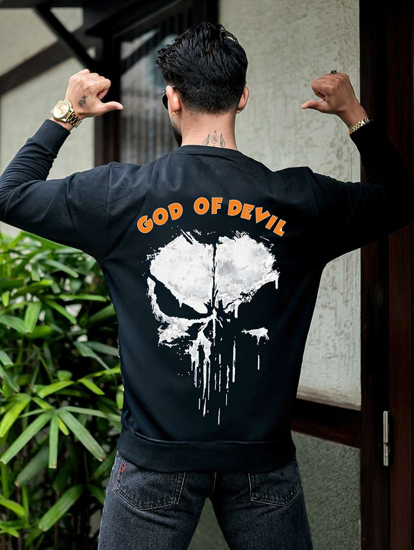 men printed long sleeve regular fit sweatshirt - 22264758 -  Standard Image - 3