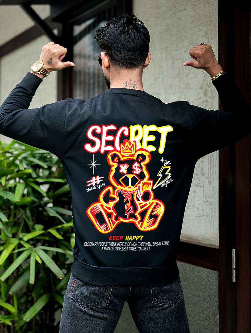 men printed long sleeve regular fit sweatshirt - 22264762 -  Standard Image - 3