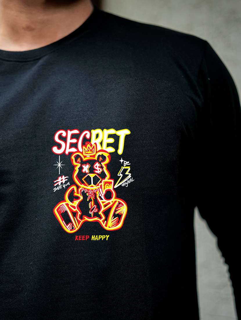 men printed long sleeve regular fit sweatshirt - 22264762 -  Standard Image - 5