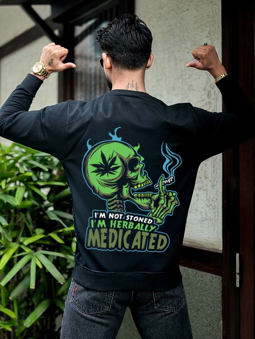 men printed long sleeve regular fit sweatshirt - 22264775 -  Standard Image - 3