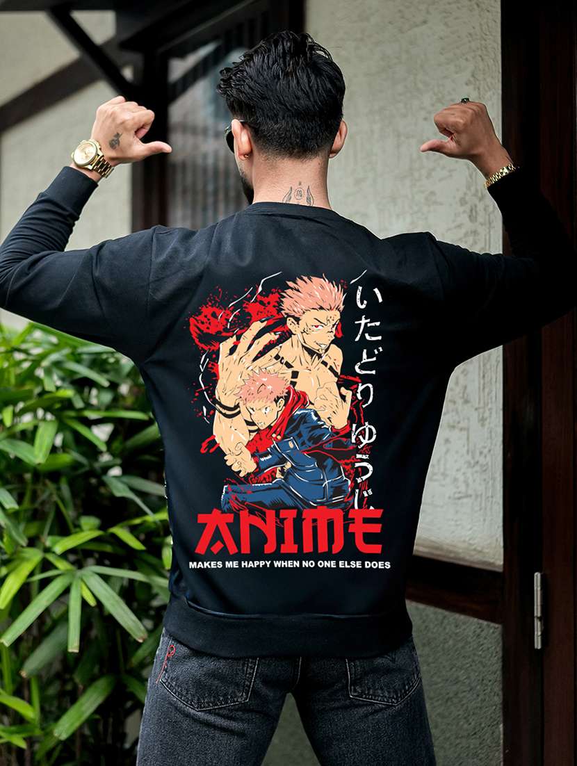 men printed long sleeve regular fit sweatshirt - 22264780 -  Standard Image - 3