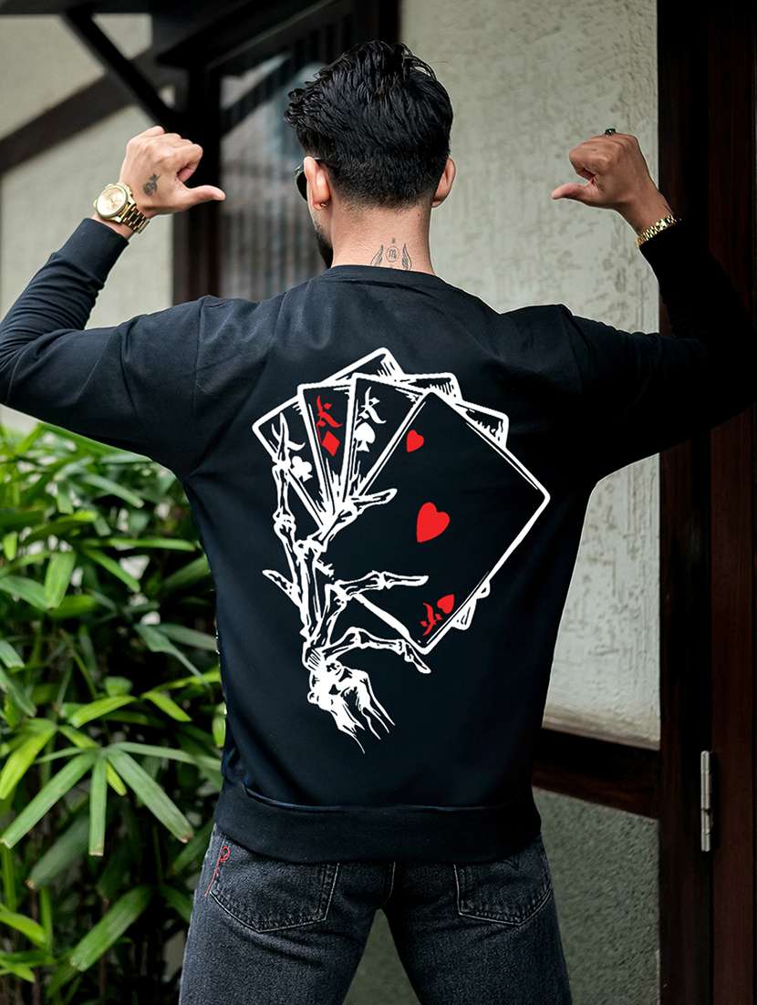 men graphic long sleeve regular fit sweatshirt - 22264793 -  Standard Image - 3