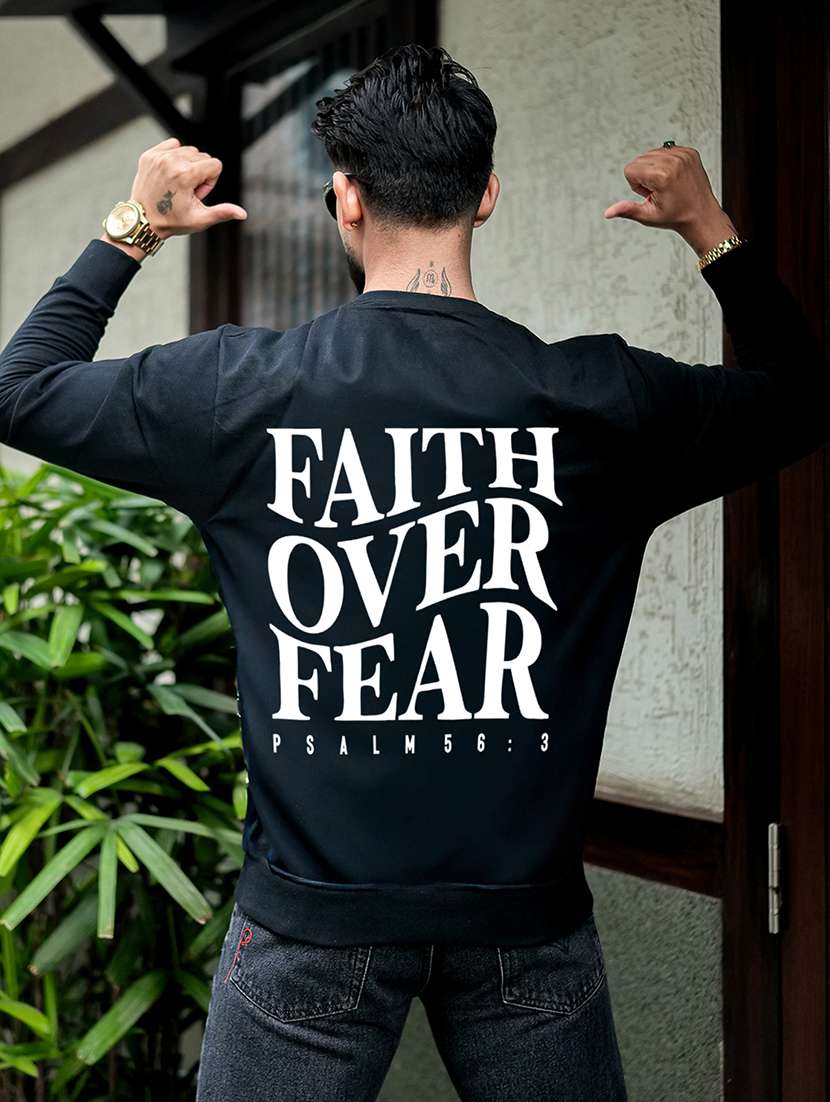 men typographic long sleeve regular fit sweatshirt - 22264794 -  Standard Image - 3