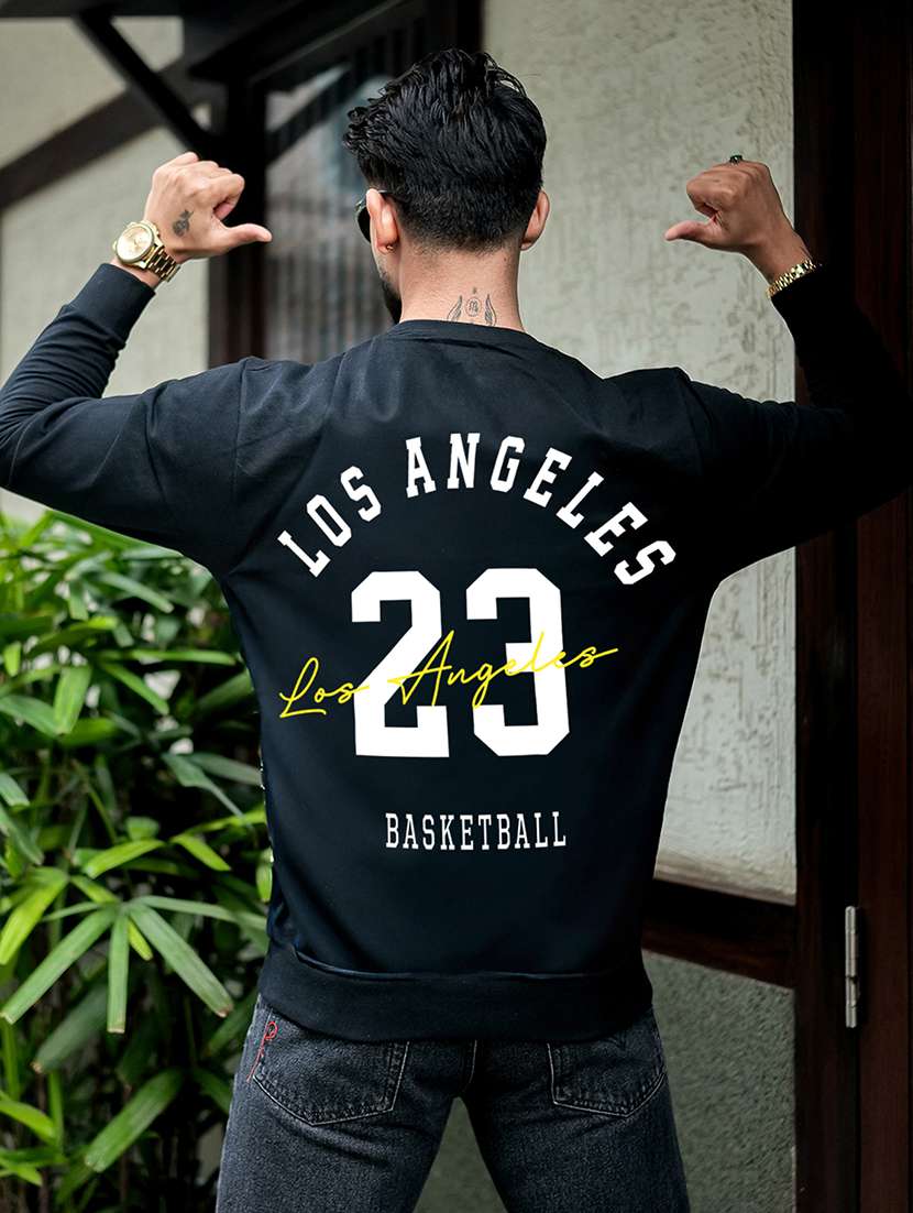 men typographic long sleeve regular fit sweatshirt - 22264796 -  Standard Image - 3