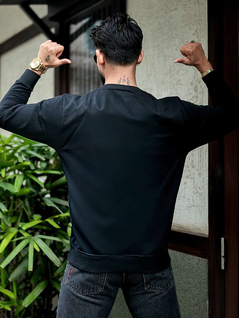 men typographic long sleeve regular fit sweatshirt - 22264803 -  Standard Image - 3