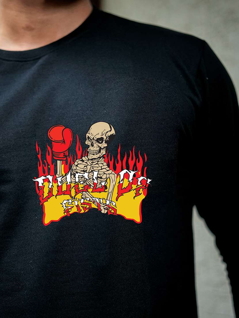 men printed long sleeve regular fit sweatshirt - 22264805 -  Standard Image - 5