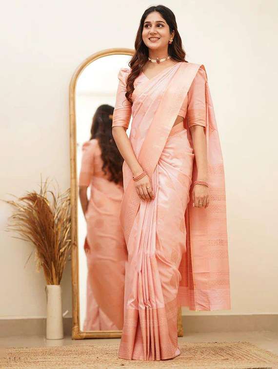 women self design bordered saree with blouse - 22264923 -  Standard Image - 3