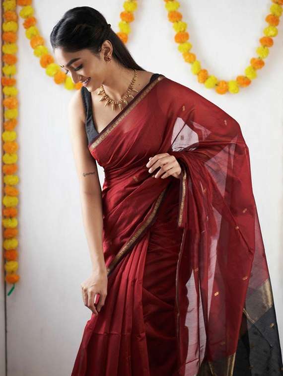 women self design southern silk saree with blouse - 22264953 -  Standard Image - 3