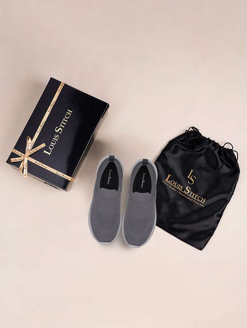 men black slip on casual shoe - 22264977 -  Standard Image - 5