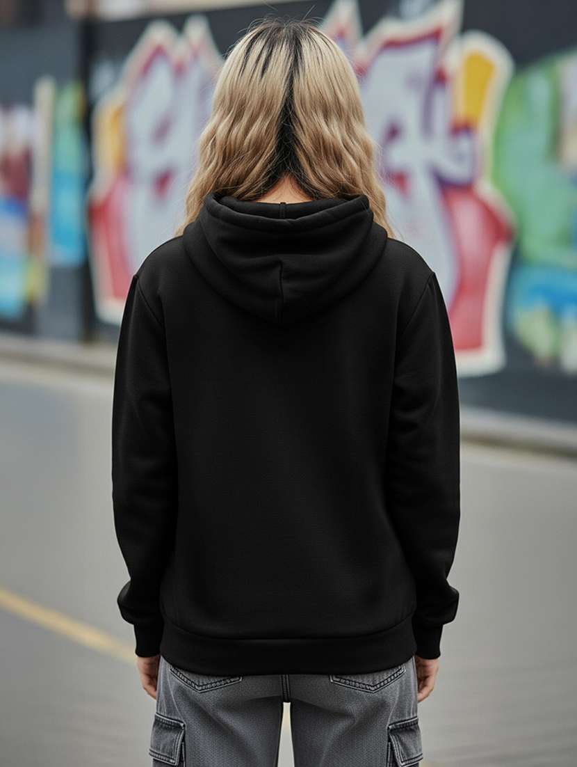 women printed long sleeve hooded sweatshirt - 22264997 -  Standard Image - 3