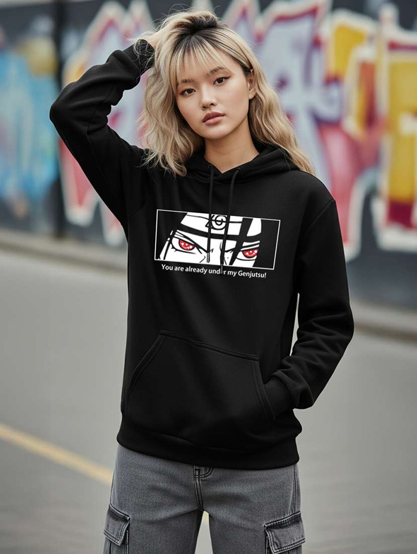women printed long sleeve hooded sweatshirt - 22265003 -  Standard Image - 3