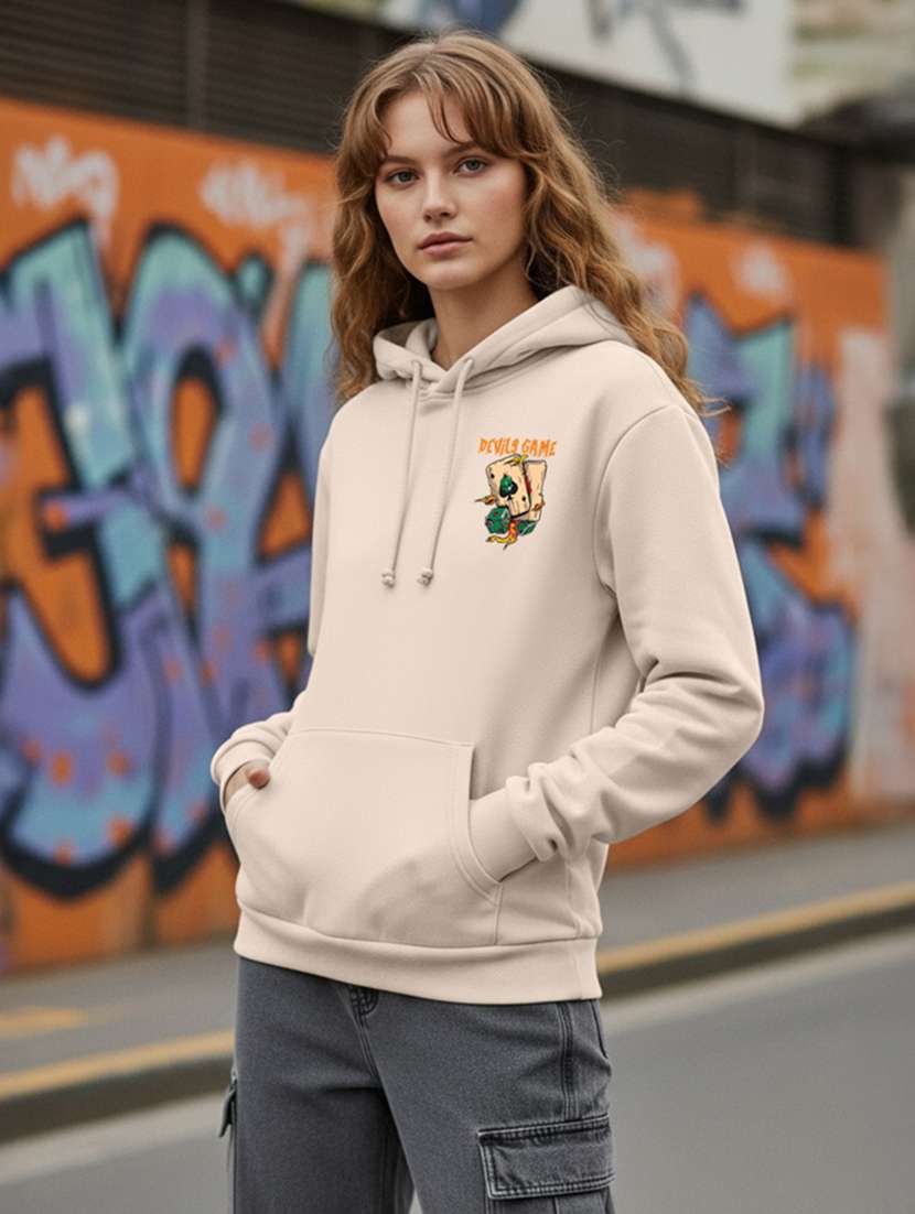 women printed long sleeve hooded sweatshirt - 22265015 -  Standard Image - 3