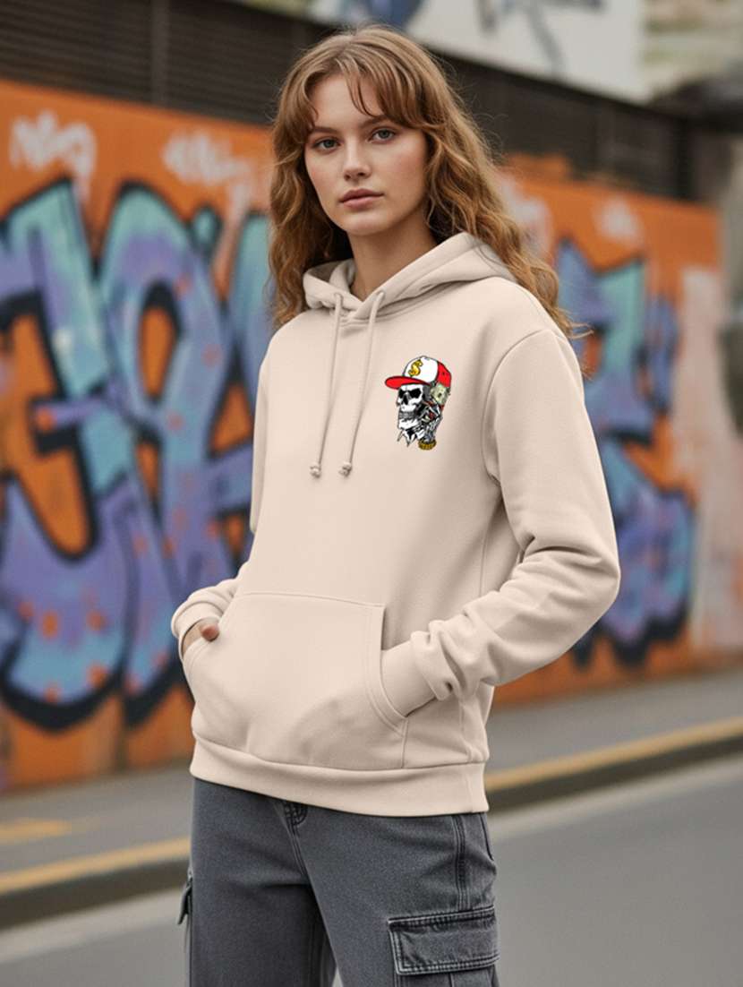 women printed long sleeve hooded sweatshirt - 22265018 -  Standard Image - 3