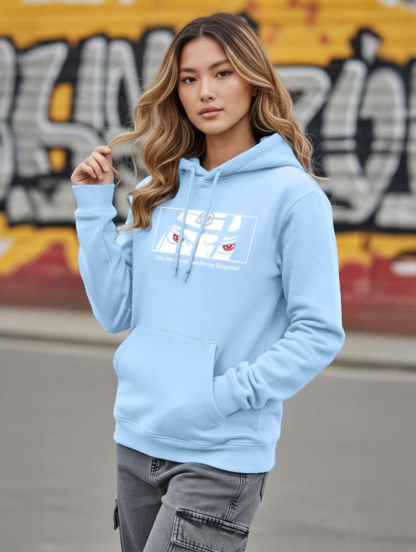 women printed long sleeve hooded sweatshirt - 22265021 -  Standard Image - 3