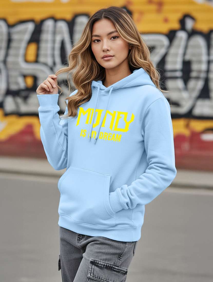 women printed long sleeve hooded sweatshirt - 22265025 -  Standard Image - 3