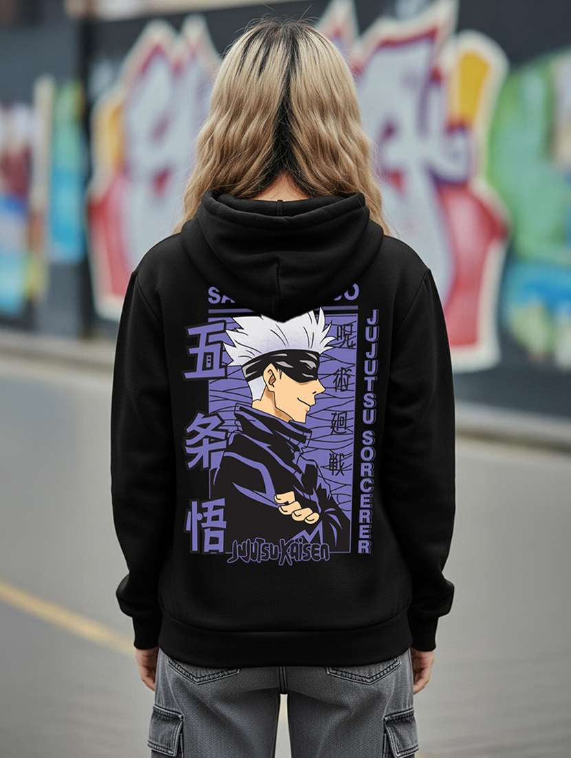 women printed long sleeve hooded sweatshirt