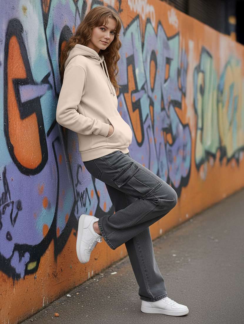 women printed long sleeve hooded sweatshirt - 22265069 -  Standard Image - 5