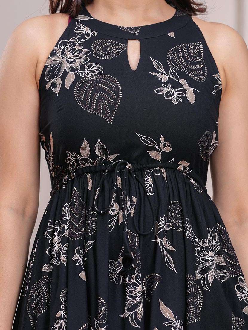 women floral sleeveless ethnic co-ord set - 22265077 -  Standard Image - 5