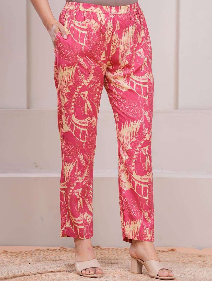 women printed three quarter sleeve ethnic co-ord set - 22265086 -  Standard Image - 5