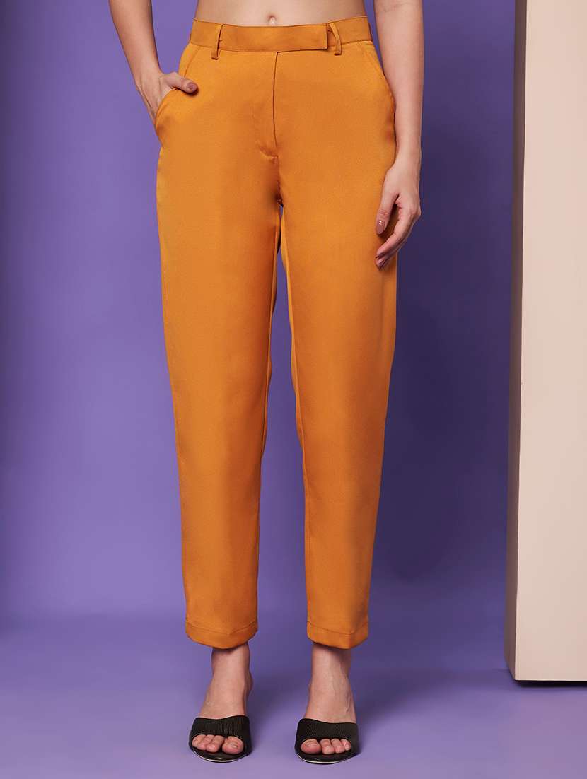 women solid blazer and trouser co-ord set - 22265116 -  Standard Image - 5