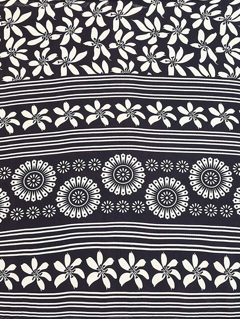 women printed casual wear saree with blouse - 22265395 -  Standard Image - 5